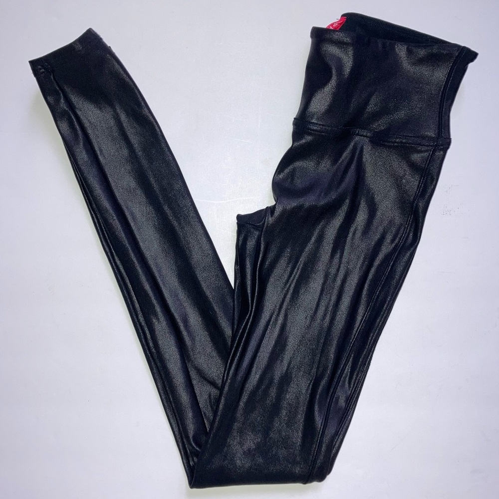 Spanx Faux Leather Matte Finish Leggings Black XS
